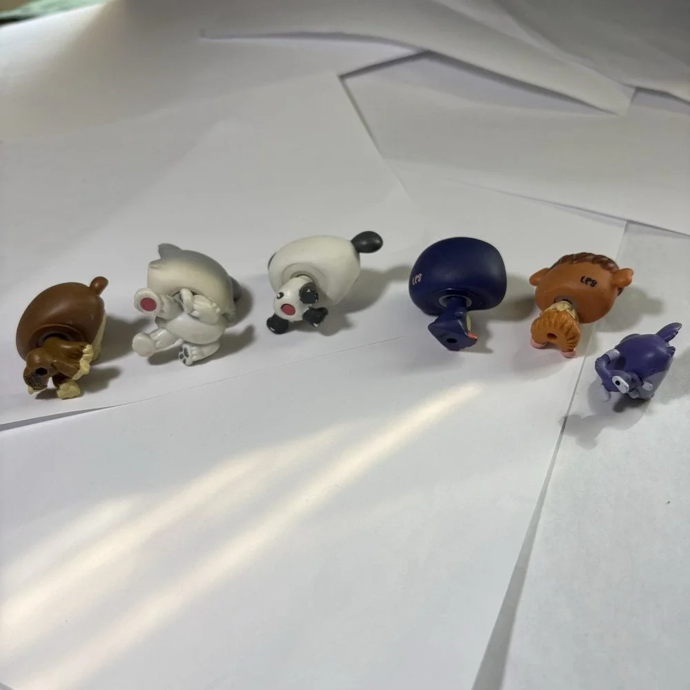 LPS Littlest Pet Shop Lot‎ 6 Mixed Pets Gen 1 Husky Dog Panda Monkey Penguin
